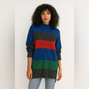 IB‎ Diffusion Vintage Multicolor Metallic Lambswool Blend Sweater Sz. M